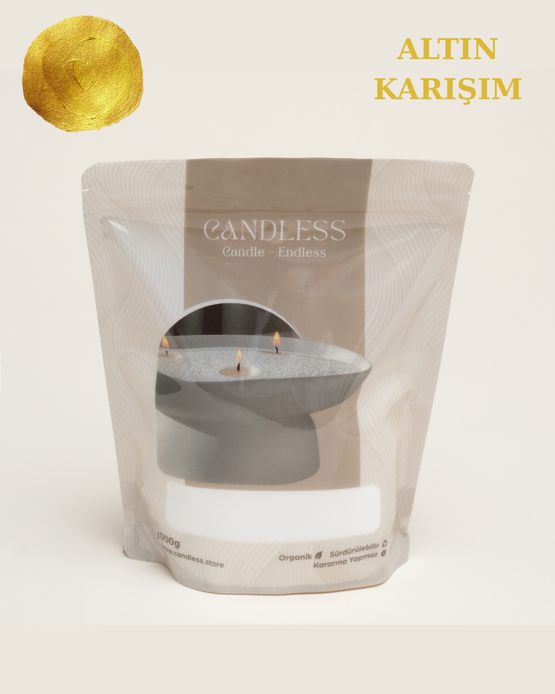 Candless Altın Karışım Mum Limited Edition