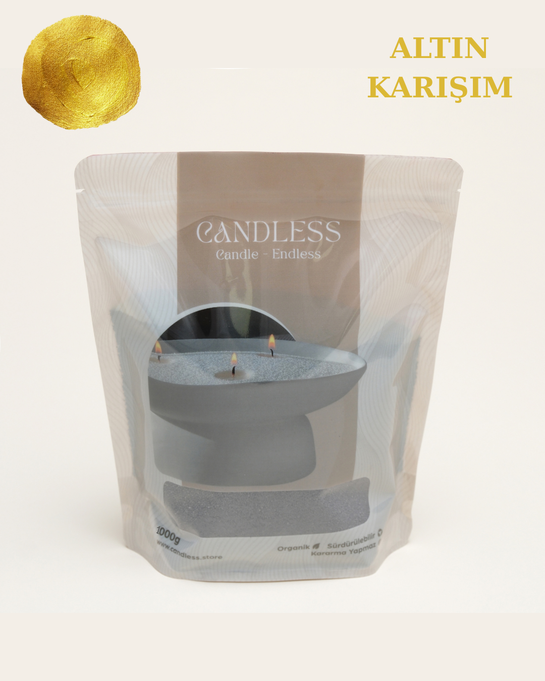 Candless Altın Karışım Mum Limited Edition